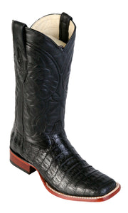 Los Altos Boots Caiman Belly Wide Square Toe Boot For Men