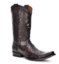 Load image into Gallery viewer, Cuadra Full Quill Ostrich Semi Square Toe Boot For Men

