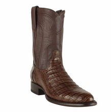 Load image into Gallery viewer, Los Altos Boots Caiman Belly Roper Toe Boot For Men
