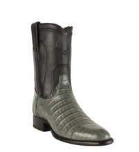 Load image into Gallery viewer, Los Altos Boots Caiman Belly Roper Toe Boot For Men
